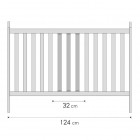 Patut din lemn Beige cu 2 laterale interschimbabile si saltea COCOS LoliBebe