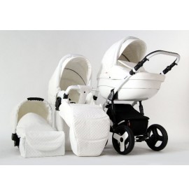 Carucior copii 3 in 1 Dynamic White Snow