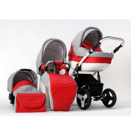 Carucior copii 3 in 1 Dynamic Gray Stripes