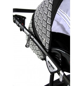 Carucior copii 3 in 1 Milano Ivory Black