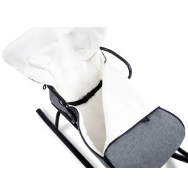 Sanie copii cu sac polar Oslo LoliBebe Black