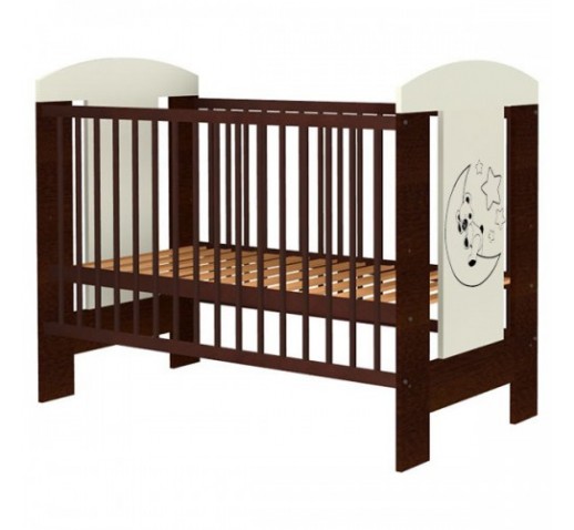 PATUT COPII DIN LEMN HUBNERS CAROLIN 120X60 CM VENGHE