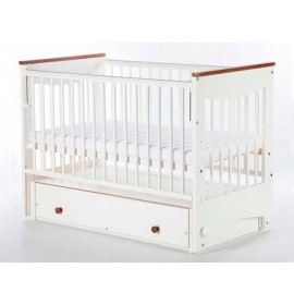 Patut copii cu sertar si laterala culisabila Klups Luna cu leganare