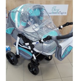 Carucior copii 2 in 1 Luca cu port-bebe Visiniu