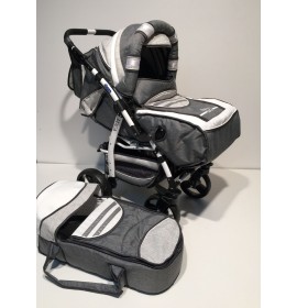 Carucior copii 2 in 1 Luca cu port-bebe Gri