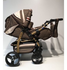 Carucior copii 2 in 1 Luca cu port-bebe Maro