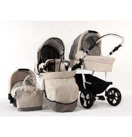 Carucior copii 3 in 1 Eco Beige Len