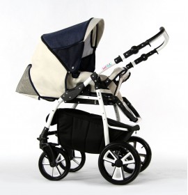 Carucior copii 3 in 1 Eco Blue Jeans