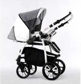 Carucior copii 3 in 1 Eco White Grey
