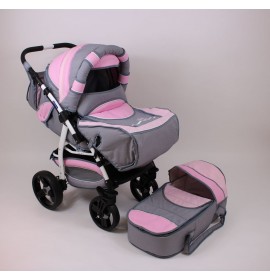 Carucior copii 2 in 1 Luca cu port-bebe Eko Pink