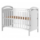 PATUT COPII DIN LEMN HUBNERS HANSELL 120X60 CM ALB