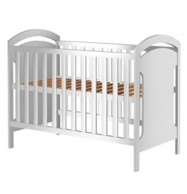 PATUT COPII DIN LEMN HUBNERS HANSELL 120X60 CM ALB