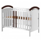 PATUT COPII DIN LEMN HUBNERS HANSELL 120X60 CM ALB