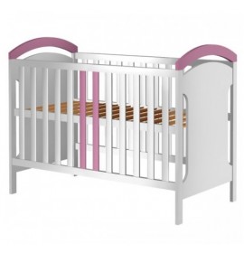 PATUT COPII DIN LEMN HUBNERS HANSELL 120X60 CM ALB