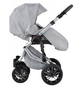 Carucior 3 in 1 Prado Lux LoliBebe Grey